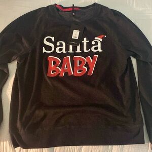 Santa Baby Nova Fashion long sleeve polyester/spandex blend T-shirt size L (d)